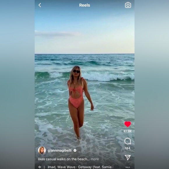 ASO Giannina Gibelli Love Is Blind Nasty Gal Wild Waters Animal Cut-Out Swimsuit - Picture 12 of 12